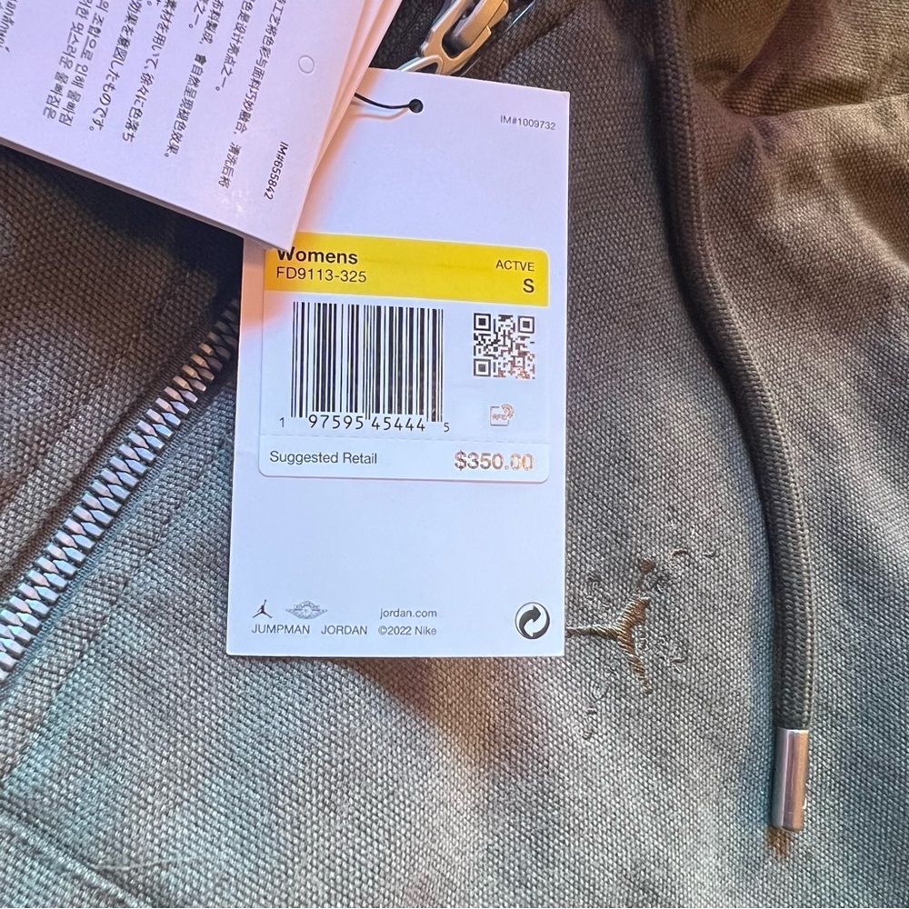 NWT Jordan x Travis Scott Cactus Jack Canvas Hooded Jacket Small $350 Retail - Picture 2 of 8